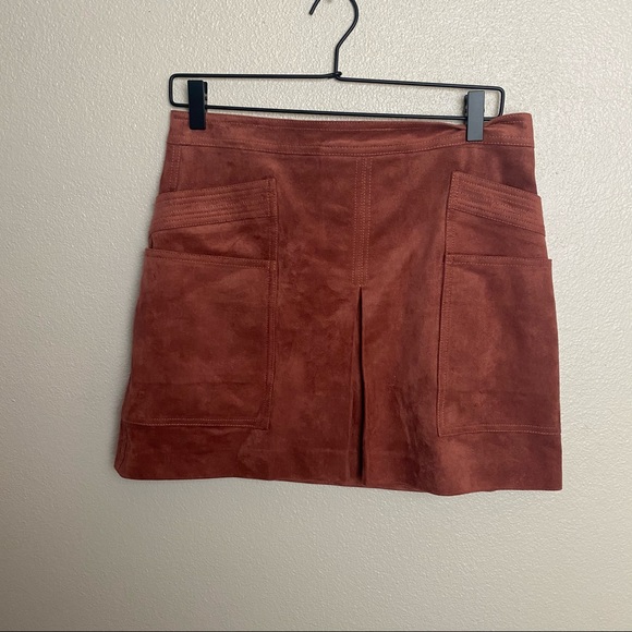 BCBGMAXAZRIA Corinne Faux Suede Skirt - Picture 2 of 7